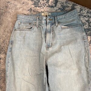 Madewell Blue Straight Leg Denim Jeans